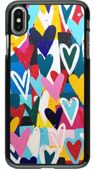 Coque iPhone Xs Max - Joyful Hearts