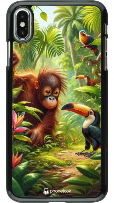 Coque iPhone Xs Max - Jungle Tropicale Tayrona