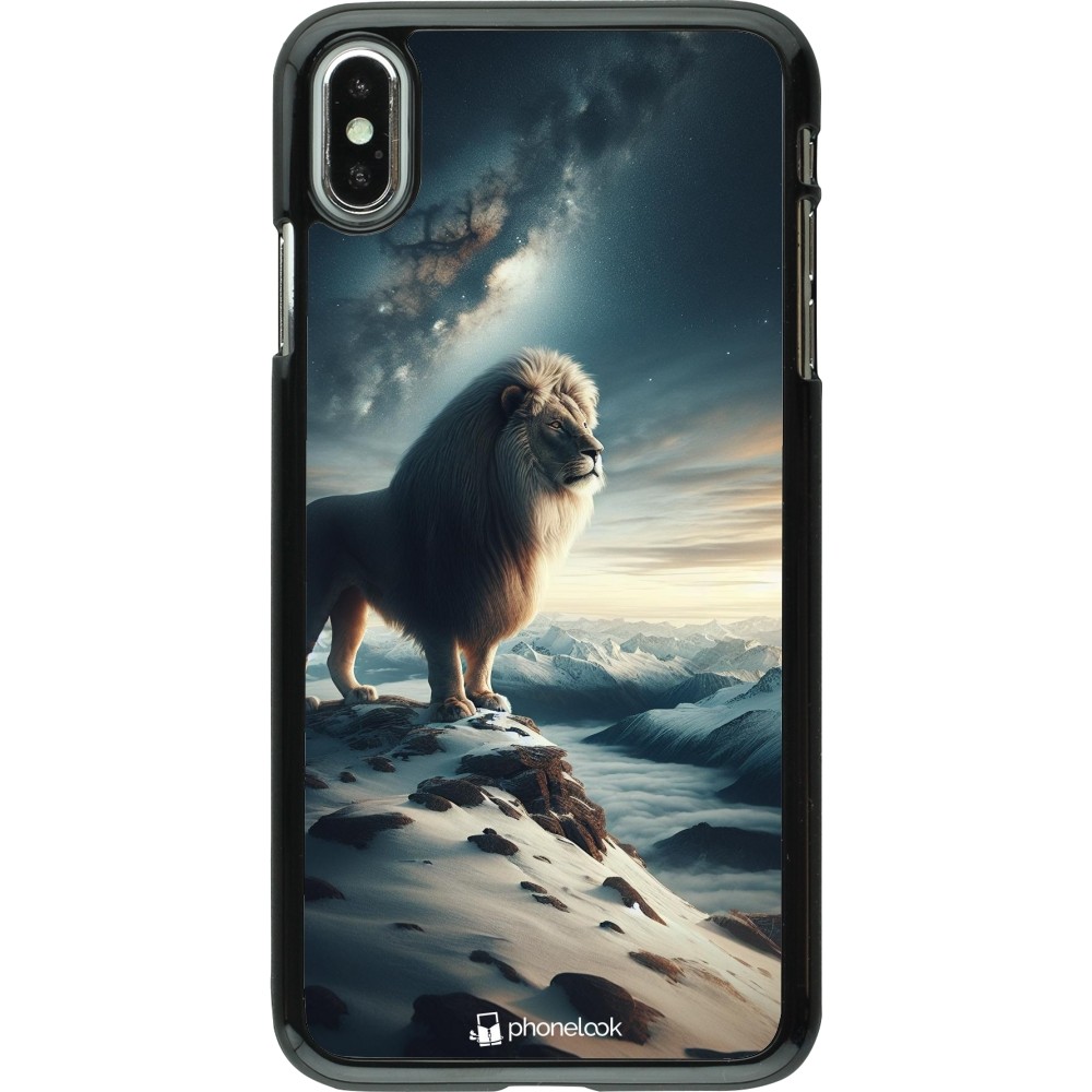 iPhone Xs Max Case Hülle - Der weisse Loewe