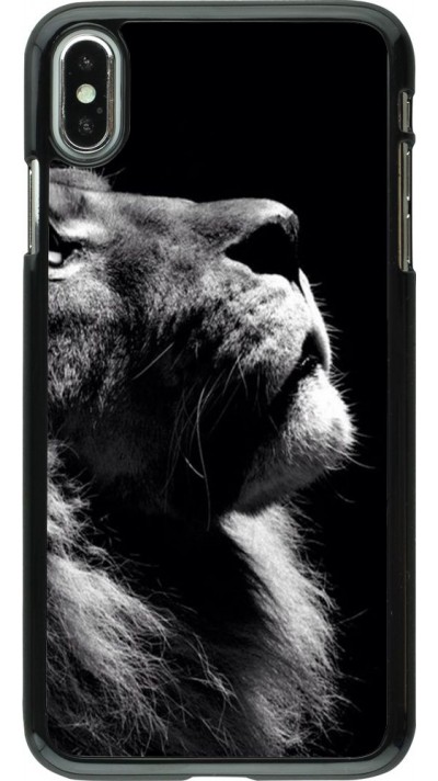 Coque iPhone Xs Max - Lion looking up