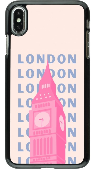 Coque iPhone Xs Max - London Pink Print