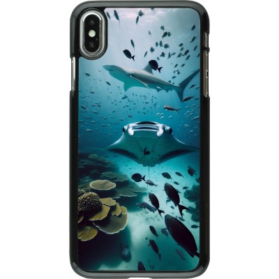 Coque iPhone Xs Max - Manta Lagon Nettoyage