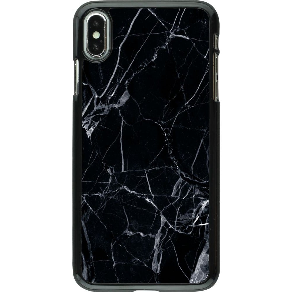 Coque iPhone Xs Max - Marble Black 01