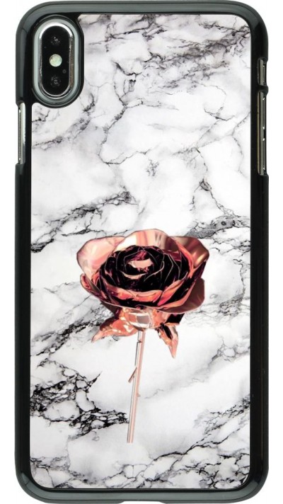 Coque iPhone Xs Max - Marble Rose Gold