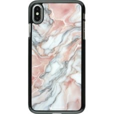 Coque iPhone Xs Max - Marbre Rose Lumineux