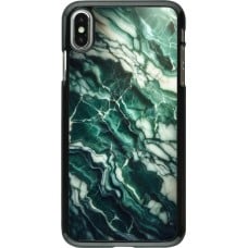 Coque iPhone Xs Max - Marbre vert majestueux