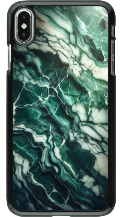 Coque iPhone Xs Max - Marbre vert majestueux