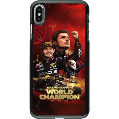 Coque iPhone Xs Max - Max Verstappen Champion 2023