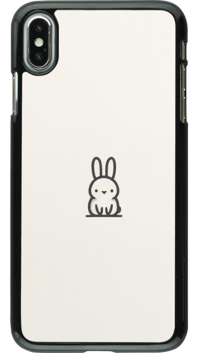 Coque iPhone Xs Max - Minimal bunny cutie