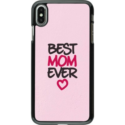 Coque iPhone Xs Max - Mom 2023 best Mom ever pink