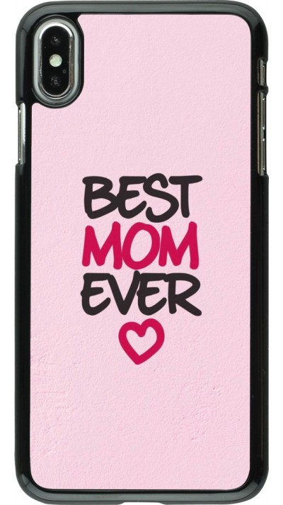 Coque iPhone Xs Max - Mom 2023 best Mom ever pink