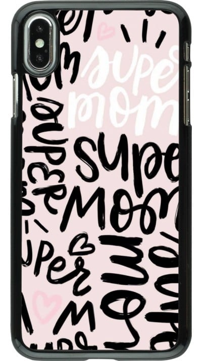 Coque iPhone Xs Max - Mom 2024 Super mom