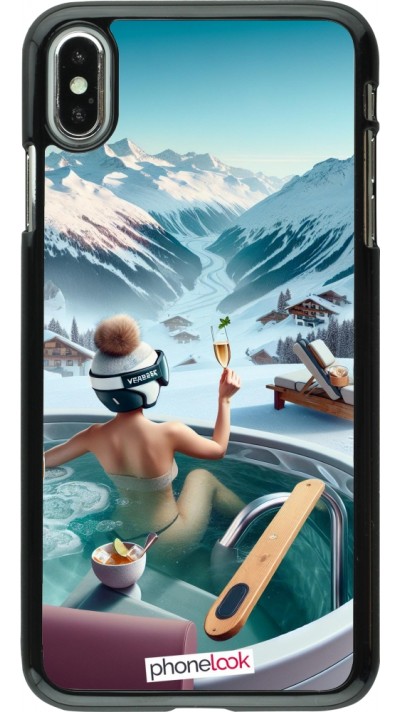 Coque iPhone Xs Max - Montagne Glamour Jacuzzi