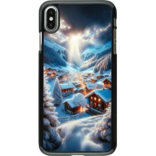 Coque iPhone Xs Max - Mont Neige Lumière