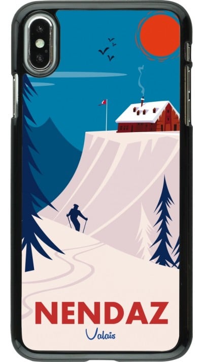 Coque iPhone Xs Max - Nendaz Cabane Ski