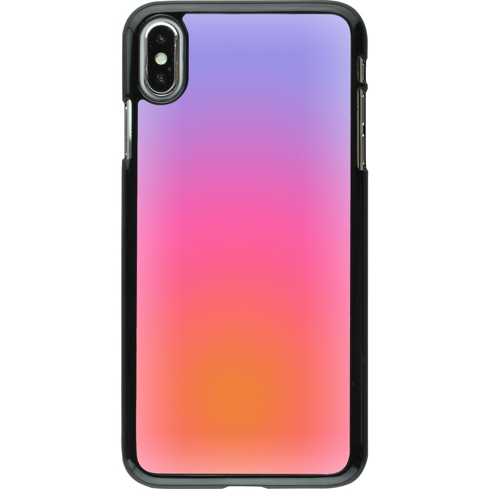 Coque iPhone Xs Max - Orange Pink Blue Gradient