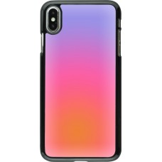 Coque iPhone Xs Max - Orange Pink Blue Gradient