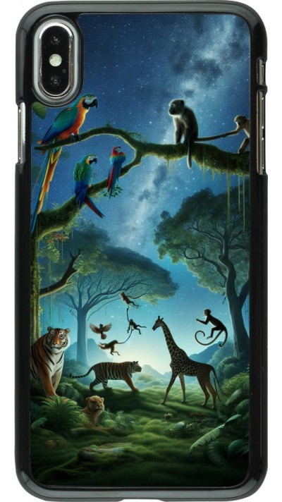 Coque iPhone Xs Max - Paradis des animaux exotiques