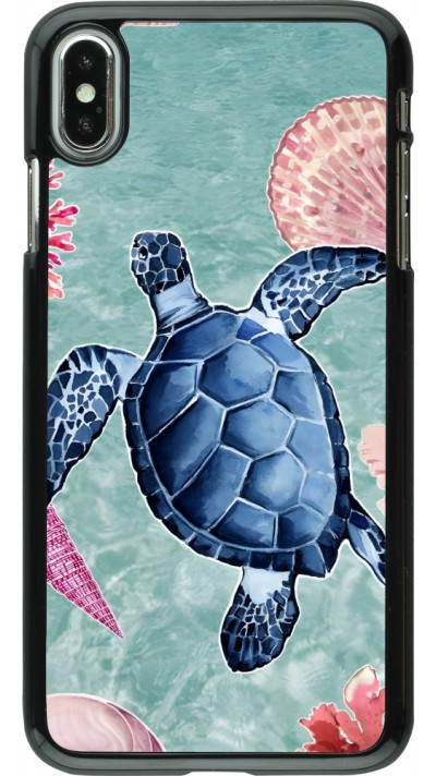 Coque iPhone Xs Max - Preppy Turtle