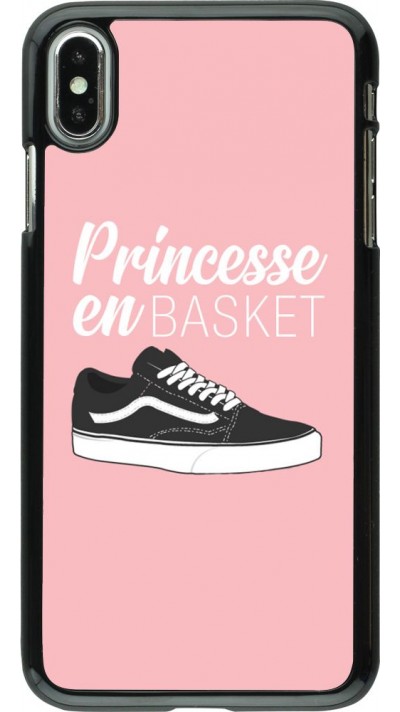 Coque iPhone Xs Max - princesse en basket