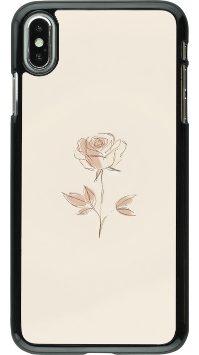 Coque iPhone Xs Max - Sable Rose Minimaliste