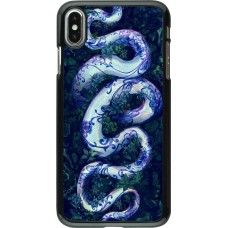 iPhone Xs Max Case Hülle - Snake Blue Anaconda