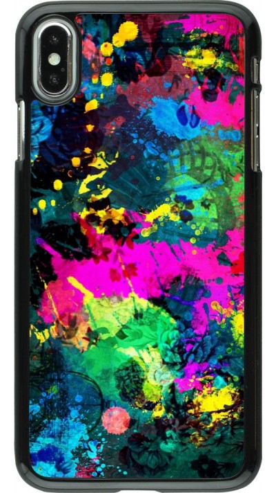 Coque iPhone Xs Max - splash paint