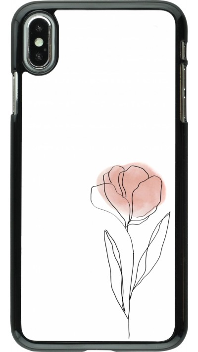 Coque iPhone Xs Max - Spring 23 minimalist flower