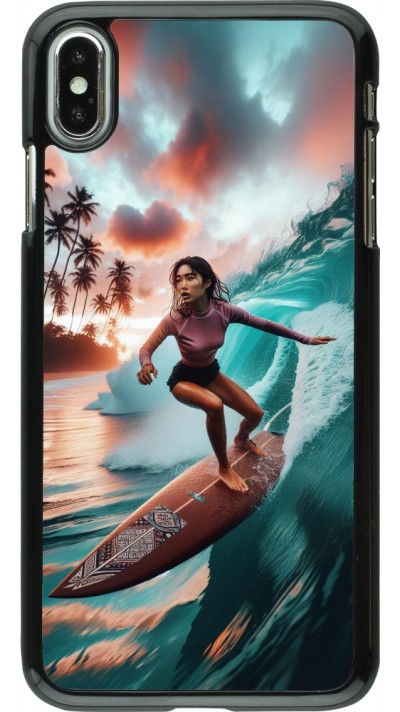 Coque iPhone Xs Max - Surfeuse Balinaise