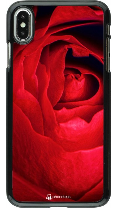 Coque iPhone Xs Max - Valentine 2022 Rose