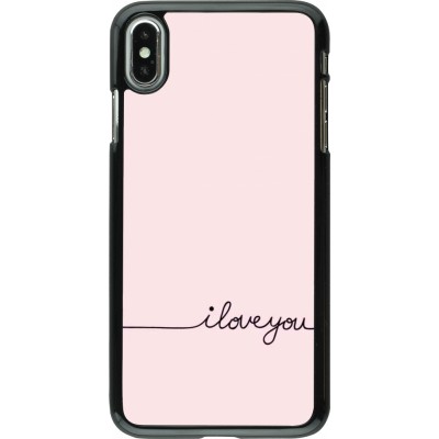 Coque iPhone Xs Max - Valentine 2023 i love you writing