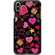 Coque iPhone Xs Max - Valentine 2023 love symbols