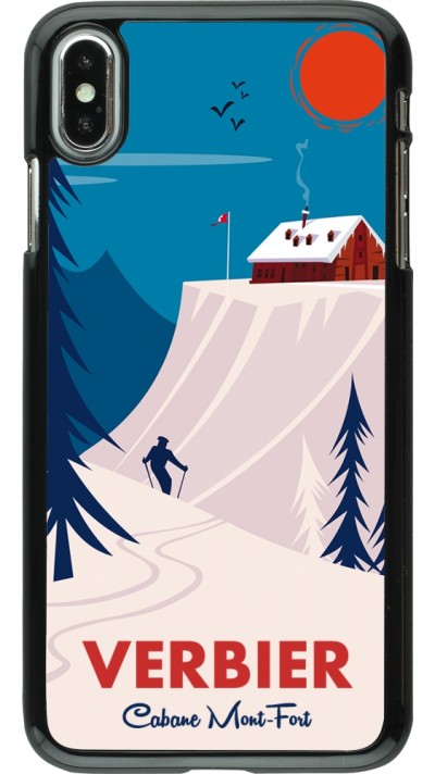 Coque iPhone Xs Max - Verbier Cabane Mont-Fort