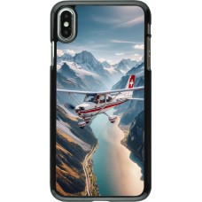 Coque iPhone Xs Max - Vol Alpin Suisse