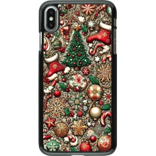 Coque iPhone Xs Max - Noël 2023 micro pattern