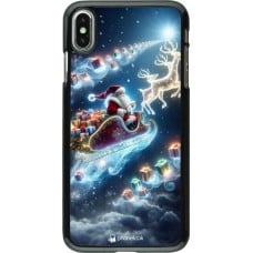 Coque iPhone Xs Max - Noël 2023 Père Noël enchanté