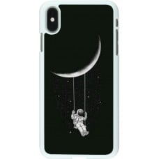 Coque iPhone Xs Max - Plastique blanc Astro balançoire