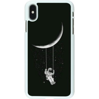 Coque iPhone Xs Max - Plastique blanc Astro balançoire