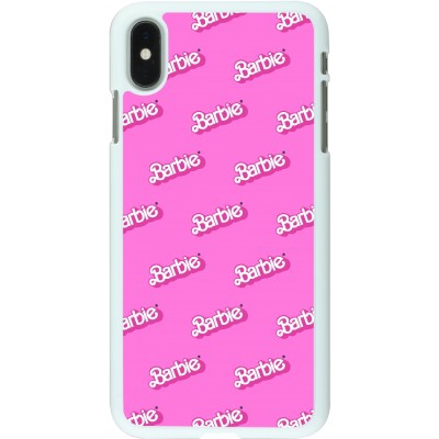 Coque iPhone Xs Max - Plastique blanc Barbie Pattern