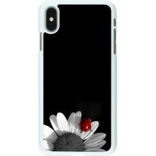 Coque iPhone Xs Max - Plastique blanc Black and white Cox