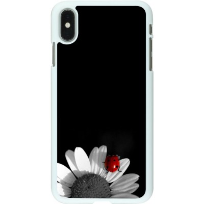 Coque iPhone Xs Max - Plastique blanc Black and white Cox