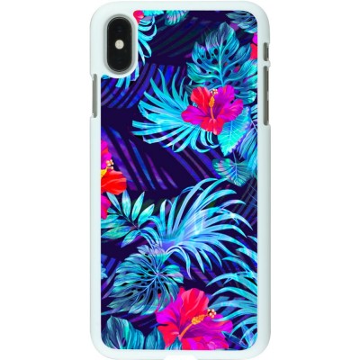 Coque iPhone Xs Max - Plastique blanc Blue Forest