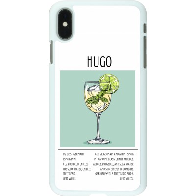 Coque iPhone Xs Max - Plastique blanc Cocktail recette Hugo