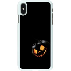 Coque iPhone Xs Max - Plastique blanc Halloween 2023 discreet pumpkin