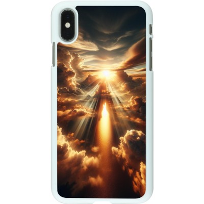 Coque iPhone Xs Max - Plastique blanc Lueur Céleste Zenith