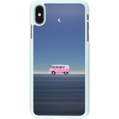 Coque iPhone Xs Max - Plastique blanc Spring 23 pink bus