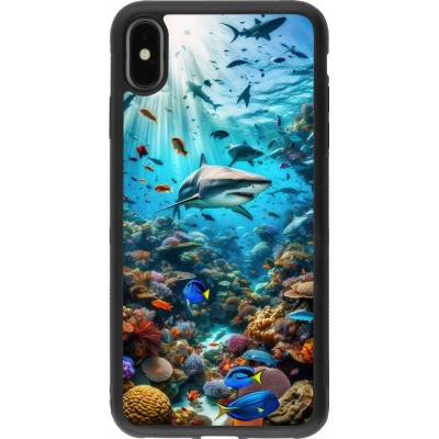 Coque iPhone Xs Max - Silicone rigide noir Bora Bora Mer et Merveilles