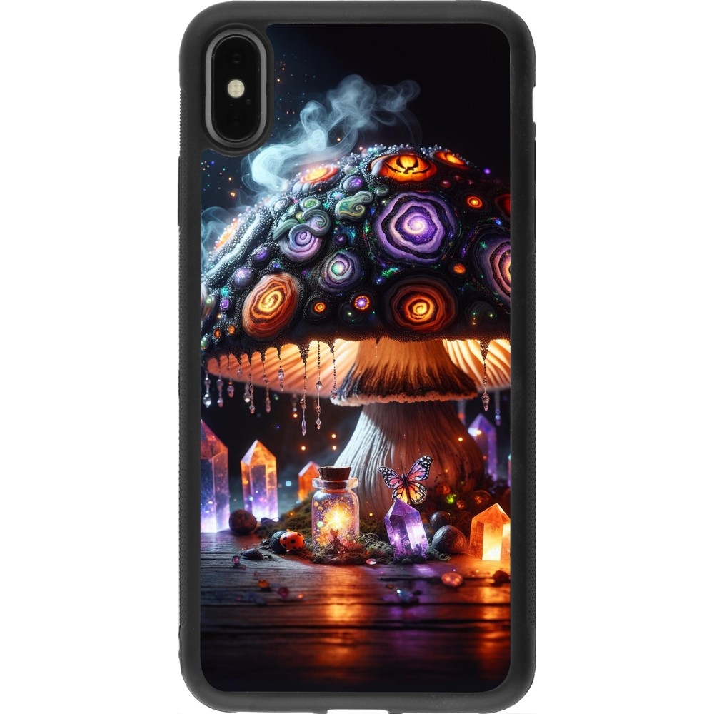 Coque iPhone Xs Max - Silicone rigide noir Halloween Potion Magic