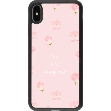 Coque iPhone Xs Max - Silicone rigide noir Mom 2023 your are magical