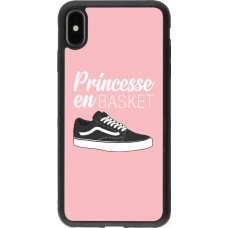 Hülle iPhone Xs Max - Silikon schwarz princesse en basket